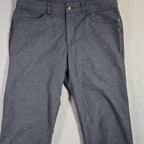 Lululemon ABC Tech Slim Fit Canvas Pants Gray LM5983S Casual Workwear Men 32xew - Picture 2 of 12